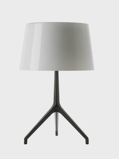 Lumiere XXS Tafellamp Zwart Chroom Wit Foscarini - Aluminium