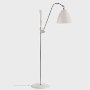 GUBI - Bestlite Bl3 VloerLamp Ø21 Chroom/Matte Wit