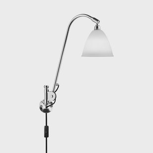 GUBI - Bestlite Bl6 Wandlamp Ø16 Chroom/Porselein