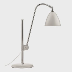 GUBI - Bestlite Bl1 Tafellamp Ø16 Chroom Matte Wit