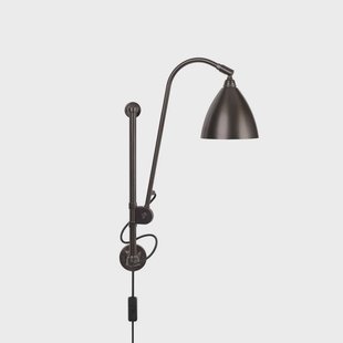 GUBI - Bestlite BL5 wandlamp, Ø 16 cm, zwart/messing