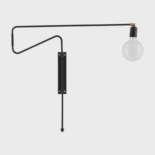 House Doctor - Swing Wandlamp 70cm Zwart