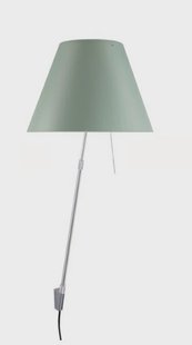 Costanza Wandlamp met Dimmer Alu/Comvert Green Luceplan - Woonkamer - Aluminium