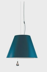 Luceplan - Costanza Hanglamp Up/Down Petroleum Blue