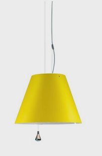 Costanza Hanglamp Up/Down Smart Yellow Luceplan - Eetkamer - Aluminium