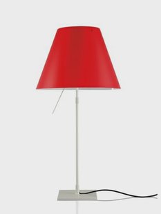 Luceplan - Costanza Tafellamp Alu/Primary Red