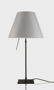 Costanza tafellamp, zwart/wit, dimbaar Luceplan - Woonkamer - Aluminium