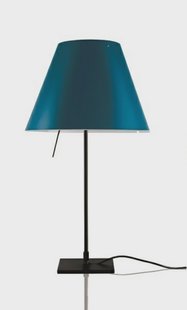 Luceplan - Costanzina Tafellamp Zwart/Petroleum Blue