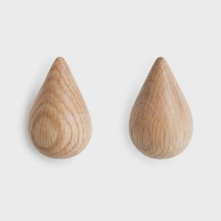 Normann Copenhagen - Dropit Kapstokhaak 2 pcs. Large Oak