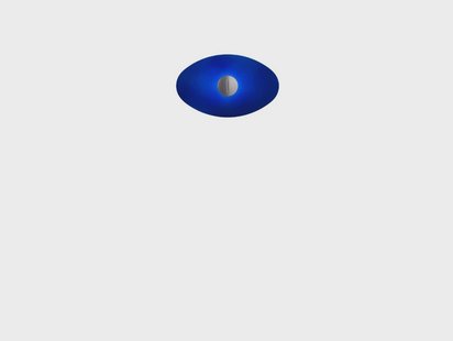 Foscarini - Bit 2/Orbital 2 Glas Scherm Blauw n