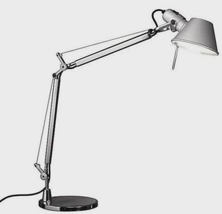 Artemide - Tolomeo Tafellamp Matte Aluminium met Aluminium Voet