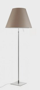 Costanza VloerLamp met Dimmer Alu/Shaded Stone Luceplan - Woonkamer - Aluminium
