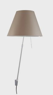Costanza Wandlamp met Dimmer Alu/Shaded Stone Luceplan - Woonkamer - Aluminium