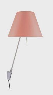 Luceplan - Costanzina Wandlamp Alu/Edgy Pink