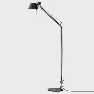 Artemide - Tolomeo Reading Staande Lamp Zwart met Zwart Voet