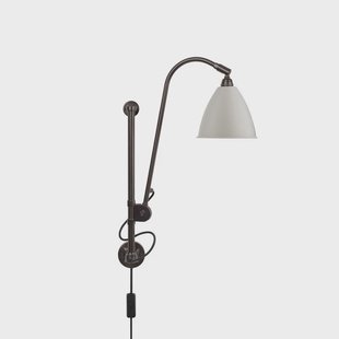 GUBI - Bestlite BL5 wandlamp, Ø 16 cm, zwart/messing/wit