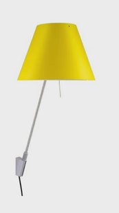 Luceplan - Costanzina Wandlamp Alu/Smart Yellow