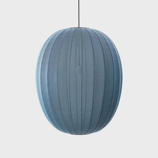 Made By Hand - Knit-Wit 65 High Oval hanglamp, blauw