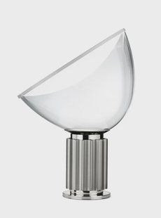FLOS - Taccia LED (Glas) Taffellamp Silver