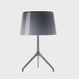 Lumiere XXS Tafellamp Alu/Gray Foscarini - Woonkamer - Aluminium