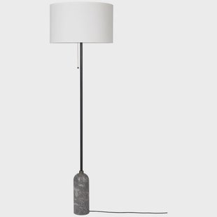 GUBI - Gravity VloerLamp Grijs Marmer/Wit