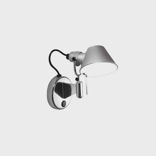 Artemide - Tolomeo Micro Faretto wandlamp met schakelaar, aluminium