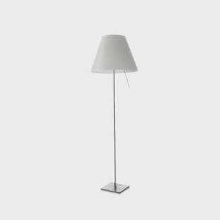 Costanza VloerLamp Alu/Mistic White Luceplan - Woonkamer - Aluminium