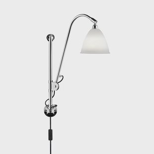 GUBI - Bestlite Bl5 Wandlamp Ø16 Chroom/Porselein
