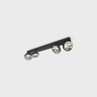 Pin-Up 4 Plafondlamp Zwart Trizio21 - Keuken - Aluminium