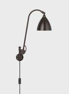 GUBI - Bestlite BL6 wandlamp, Ø 16 cm, zwart/messing