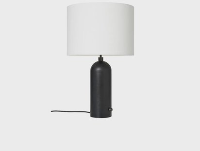 GUBI - Gravity Tafellamp Large Zwart Staal/Wit