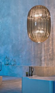 Plass Grande Hanglamp Gray 4,9m Foscarini - Kunststof