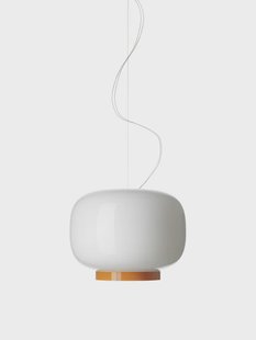 Chouchin 1 Reverse Hanglamp Wit/Oranje Foscarini - Woonkamer - Glas