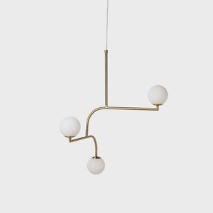 Pholc - Mobil 70 hanglamp messing/opaal