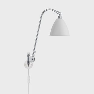 GUBI - Bestlite Bl6 Wandlamp Ø16 Chroom Matte Wit