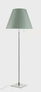 Costanza VloerLamp met Dimmer Alu/Comvert Green Luceplan - Woonkamer - Aluminium