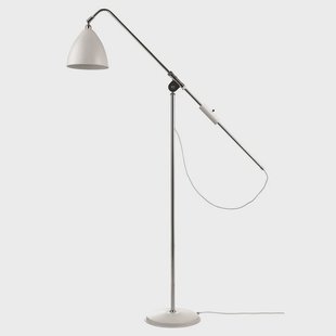 GUBI - Bestlite Bl4 VloerLamp Ø21 Chroom Matte Wit