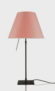 Luceplan - Costanza Tafellamp met Dimmer Zwart/Edgy Pink