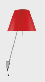Luceplan - Costanzina Wandlamp Alu/Primary Red