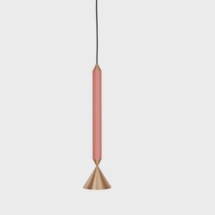 Pholc - Apollo 39 Hanglamp Coral Pink/Polished Brass