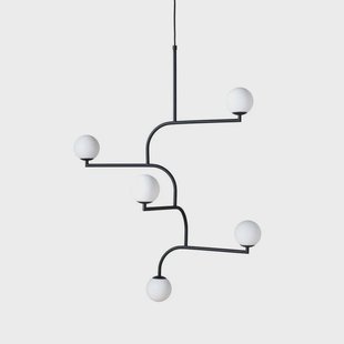 Pholc - Mobil 100 hanglamp zwart/opaal