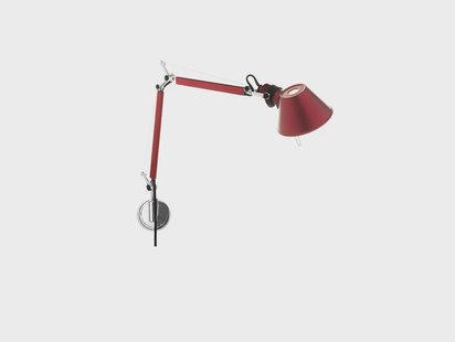 Artemide - Tolomeo Micro Parete Wandlamp Rood