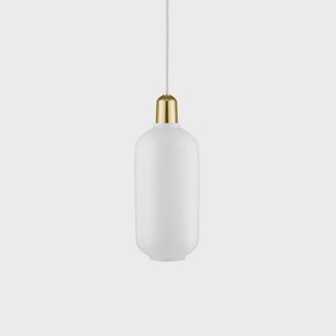 Normann Copenhagen - Amp Hanglamp Groot Wit/Geelkoper