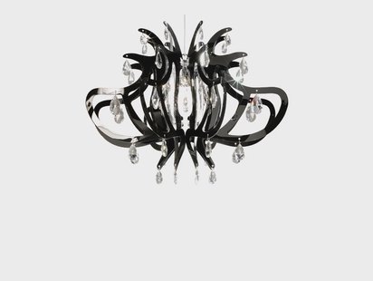 Slamp - Lillibet Hanglamp Zwart/Transparant