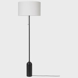 GUBI - Gravity VloerLamp Zwart Staal/Wit