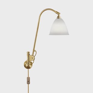 GUBI - Bestlite Bl6 Wandlamp Ø16 Geelkoper/Porselein
