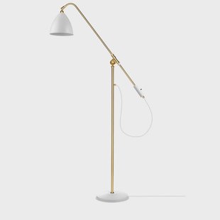 GUBI - Bestlite Bl4 VloerLamp Ø21 Geelkoper/Matte Wit
