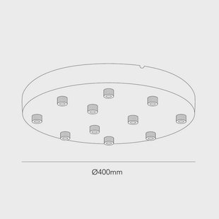 LIGHT-POINT - Ceiling Basis Ø400/11 Hanglampen White