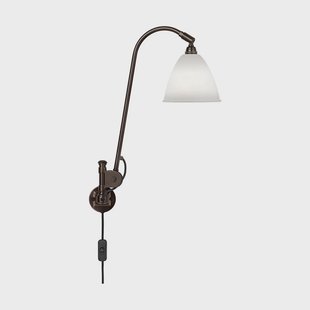 GUBI - Bestlite BL6 wandlamp, Ø 16 cm, zwart/porselein