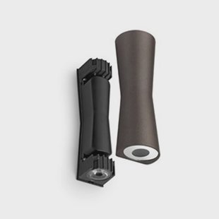 FLOS - Clessidra 20°+20° Buiten Wandlamp Donker Bruin